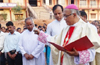 Bishop lays foundation stone for new church building in Kulur